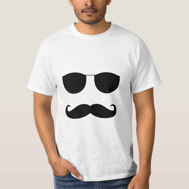 T-SHIRTS BIGODE DOS ÓCULOS DE SOL (Frente)