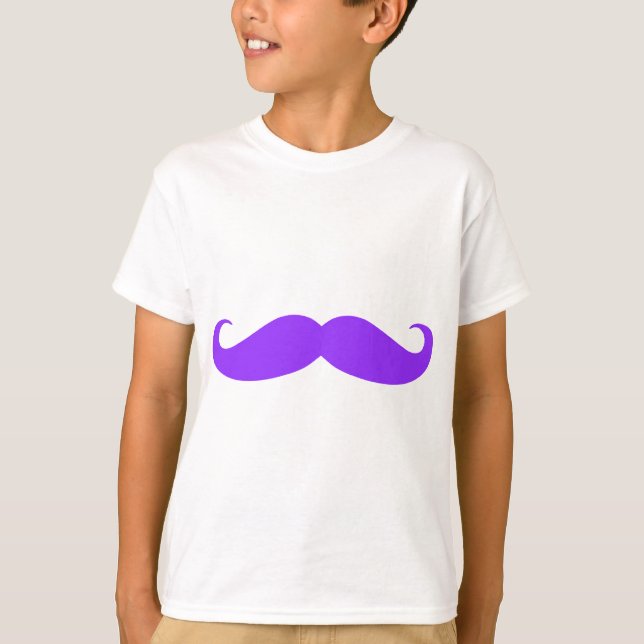 T-shirts Bigode roxo Stache (Frente)