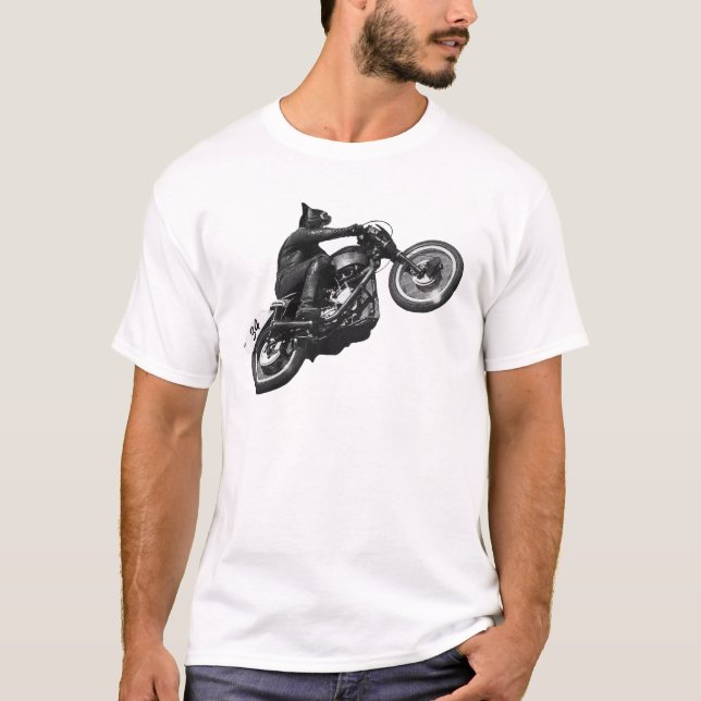 T-shirts Biker Cat (Frente)