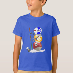 T-shirts Billiard Ball Snowman