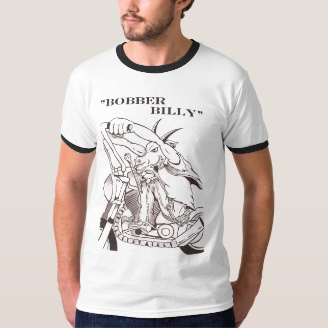 T-shirts Billy cinzento e preto (Frente)
