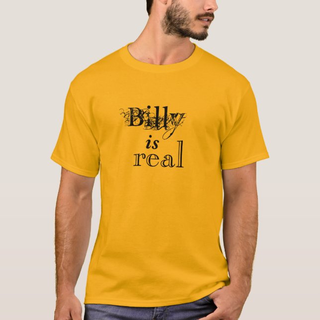 T-shirts Billy é real (Frente)
