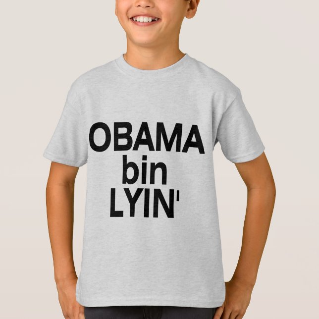 T-shirts Bin Lyin de Obama (Frente)