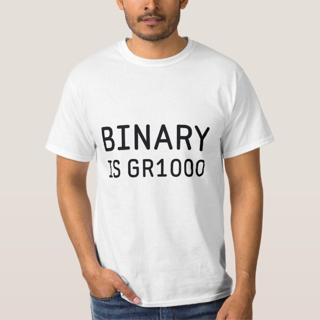 T-shirts Binário é Incrível (ICR) (Frente)