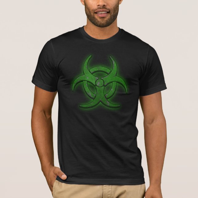 T-shirts Biohazard verde (Frente)