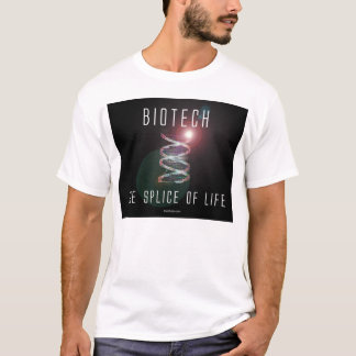 T-shirts Biotech. A tala da vida. (quadrado preto)