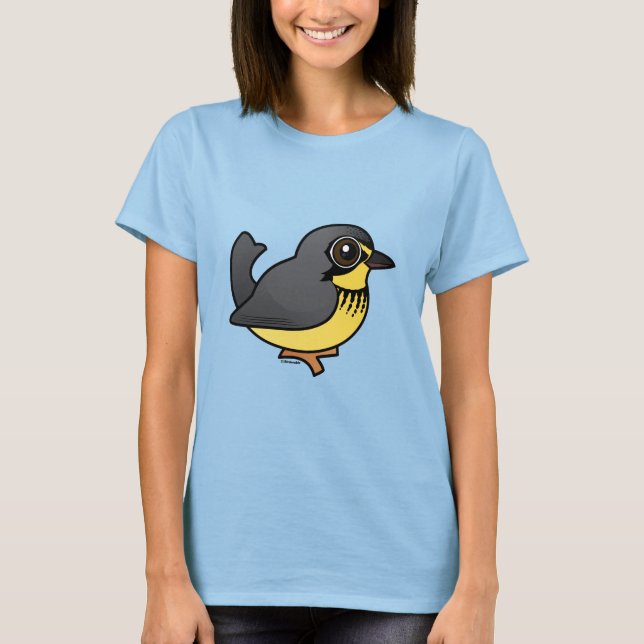 T-shirts Birdorable Canada Warbler (Frente)