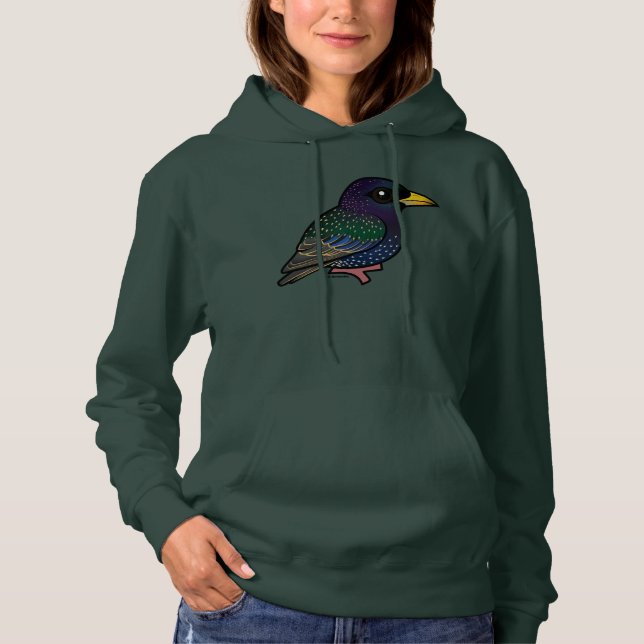 T-shirts Birdorable European Starling (Frente)