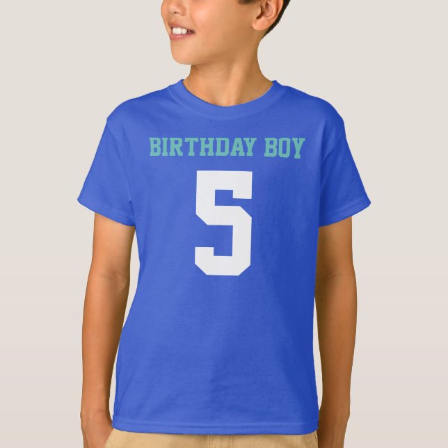 T-shirts Birthday Boy 5 (Frente)