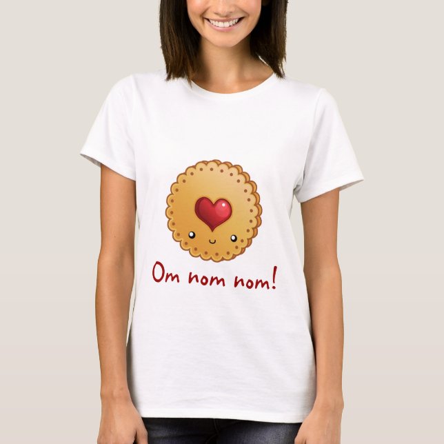 T-shirts Biscoito de OM NOM NOM (Frente)