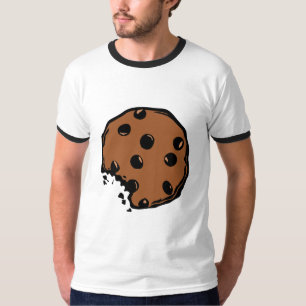 T-shirts Biscoito do chocolate de Brown animado