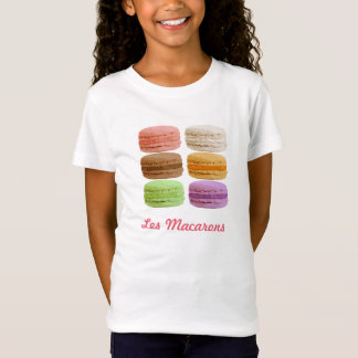 T-shirts Biscoitos de Macaron - pastels muti-coloridos