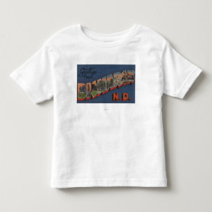 T-shirts Bismarck, North Dakota - grandes cenas da letra