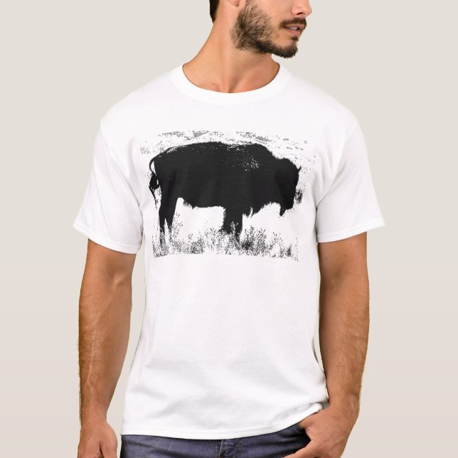 T-shirts Bison - Buffalo (Frente)