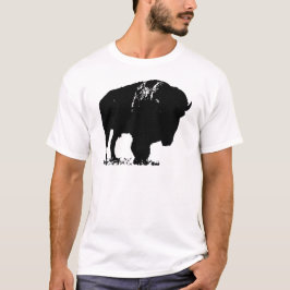 T-shirts Bison Buffalo, Pop de Arte Negra