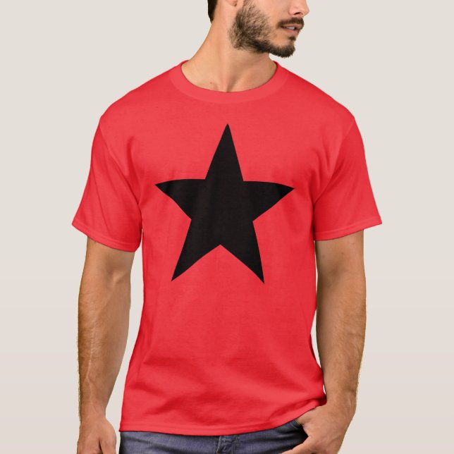 T-shirts Black Anarchy estrela (clássico) (Frente)