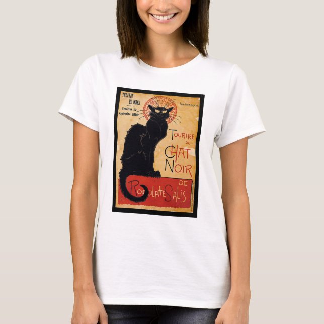 T-shirts Black cat (Frente)