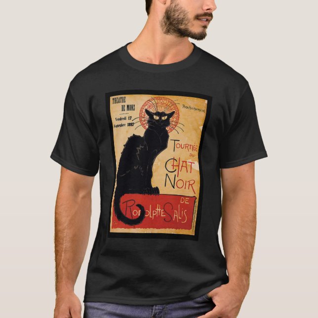 T-shirts Black cat (Frente)