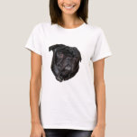 T-shirts Black Funny Pug<br><div class="desc">Black Funny Pug</div>
