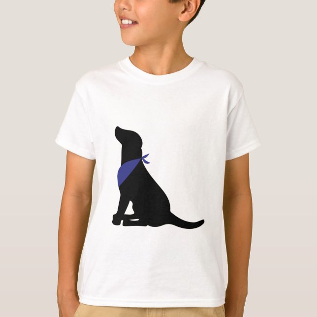 T-shirts Black Labrador Retriever (Frente)