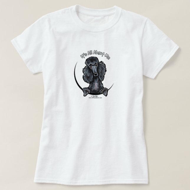 T-shirts Black Standard Poodle IAAM (Frente do Design)