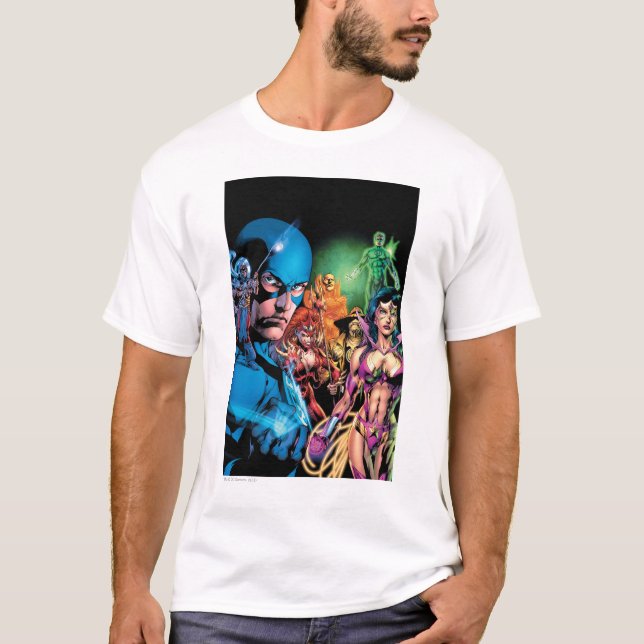 T-shirts Blackest Night Comic Panel 2 - Cor (Frente)