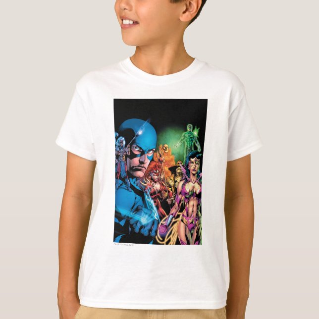 T-shirts Blackest Night Comic Panel 2 - Cor (Frente)