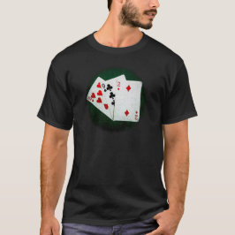 T-shirts Blackjack 21 pontos - Dez, Nove, Dois