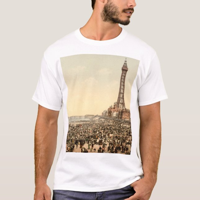 T-shirts Blackpool Tower III, Lancashire, Inglaterra (Frente)