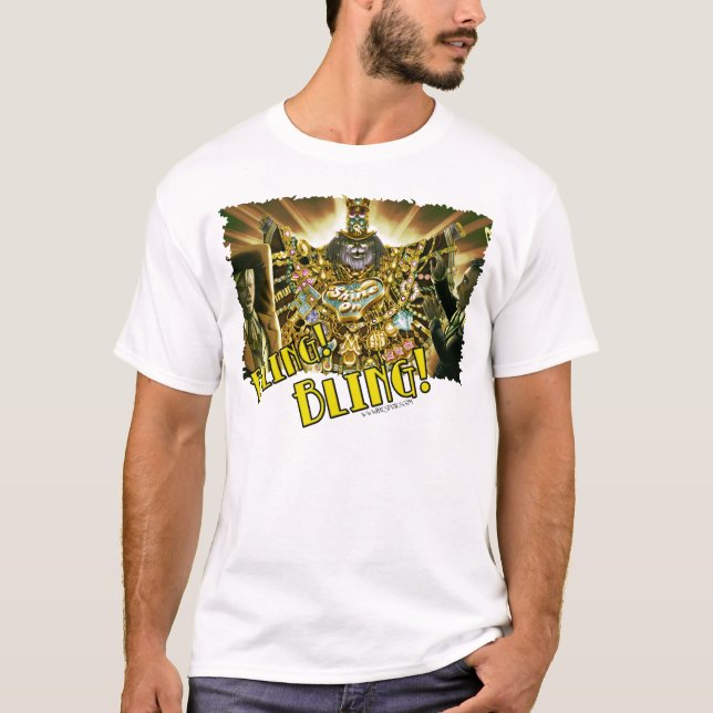 T-shirts Bling! Bling! (luz) (Frente)