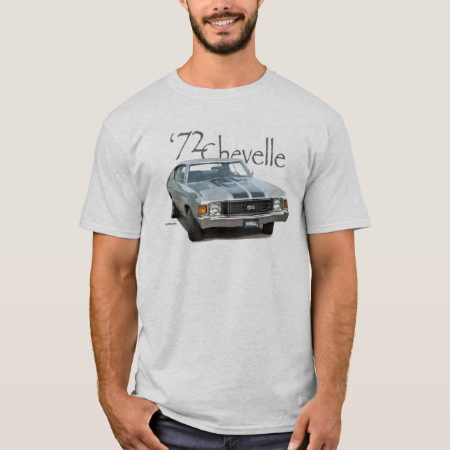 T-shirts Bloco 1972 grande de Chevrolet Chevelle SS (Frente)