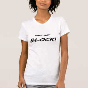 T-shirts Bloco obtido bebê customisable