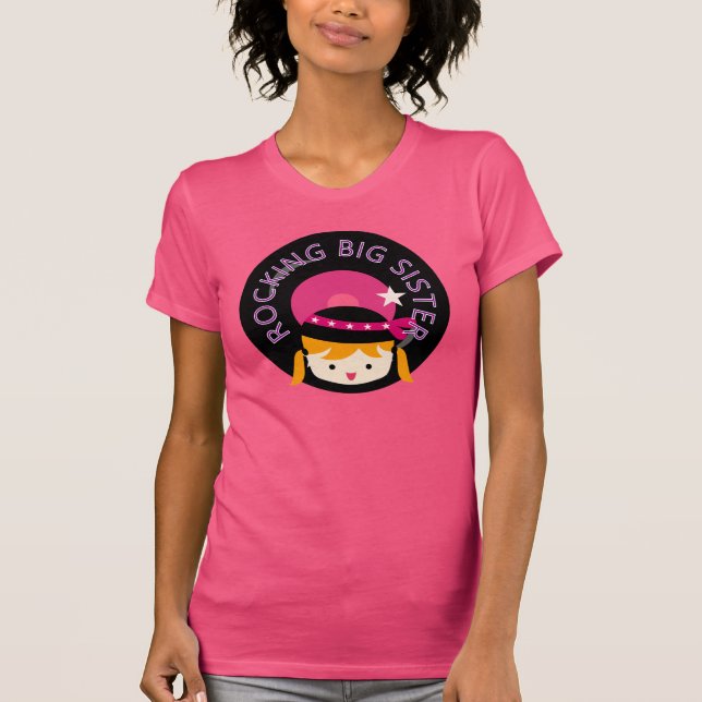 T-shirts Blond Rocking Big Sister (Frente)