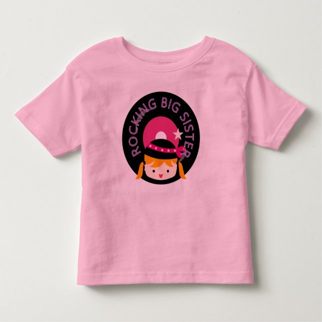 T-shirts Blond Rocking Big Sister (Frente)