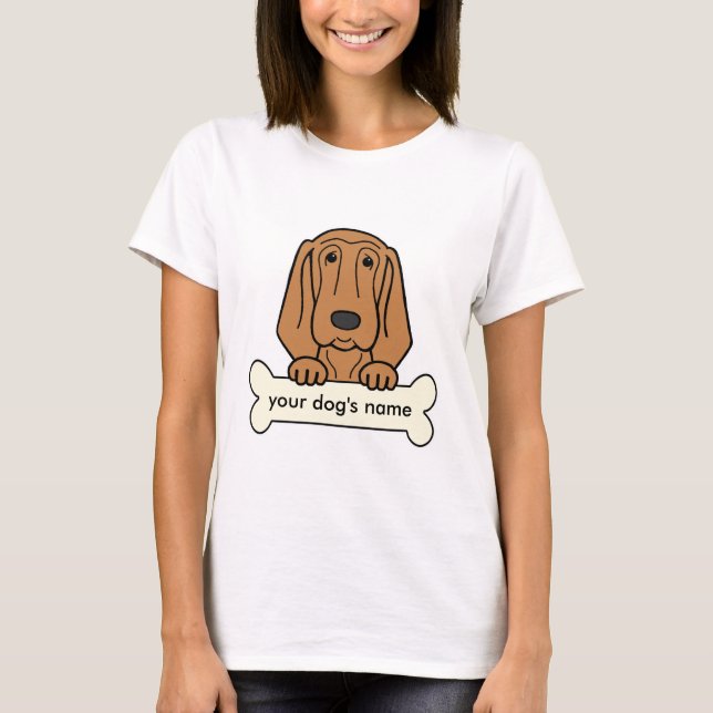 T-shirts Bloodhound personalizado (Frente)