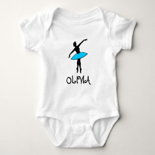 T-shirts Blue Ballerina Tutu - dança personalizada de Balé
