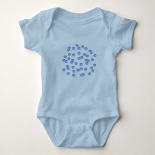 T-shirts Blue Bolinhas Baby Jersey