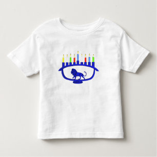 T-shirts Blue Lion Menorah