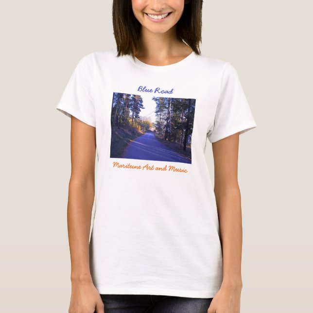 T-shirts Blue Road (Frente)