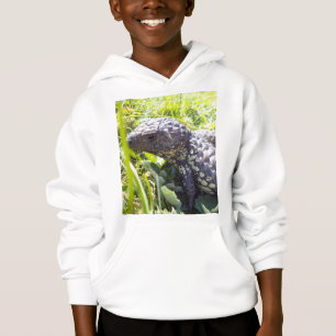 T-shirts Blue_Tongue_Lizard,_Kids_White_Hoodie