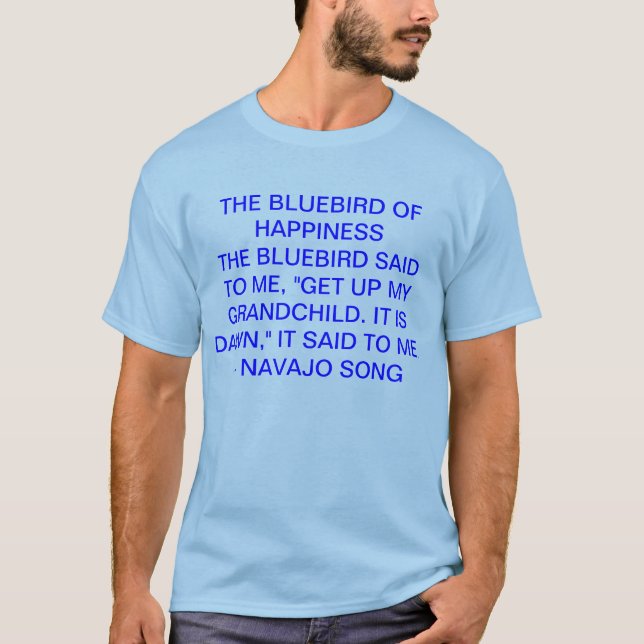 T-shirts bluebird da felicidade (Frente)