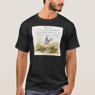 T-shirts Bluebird no Poema Inspiracional Victor Hugo