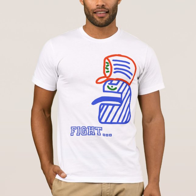 T-shirts blueface, luta. (Frente)