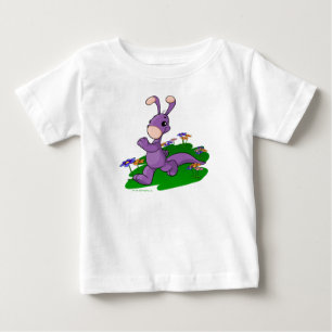 T-shirts Blumaroo roxo que marcha através da ilha de Roo