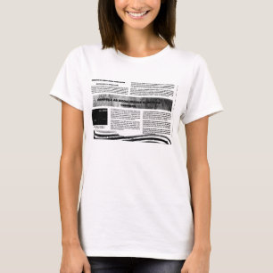 T-shirts Blusa Estampa de Jornal