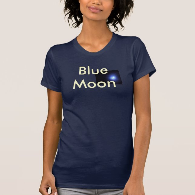 T-shirts bmoon, Blue Moon (Frente)