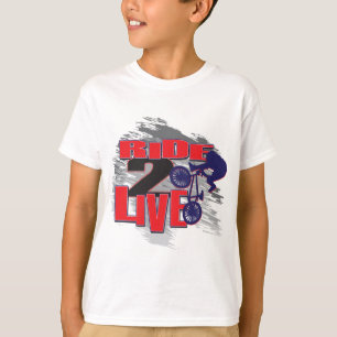 T-shirts BMX Live para Ride Ride to Live