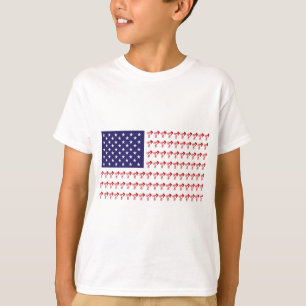 T-shirts BMX Rider - Patriótica American Flag+