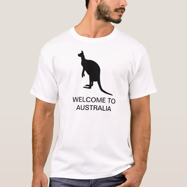 T-shirts Boa vinda a Austrália (Frente)