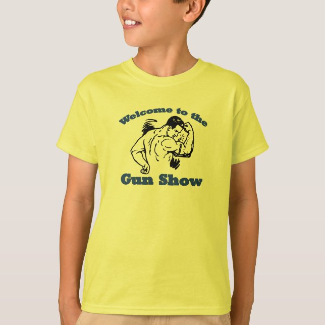 T-shirts Boa vinda à mostra de arma (Frente)